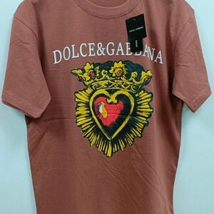 Dolce & Gabbana Brown Graphic T-Shirt